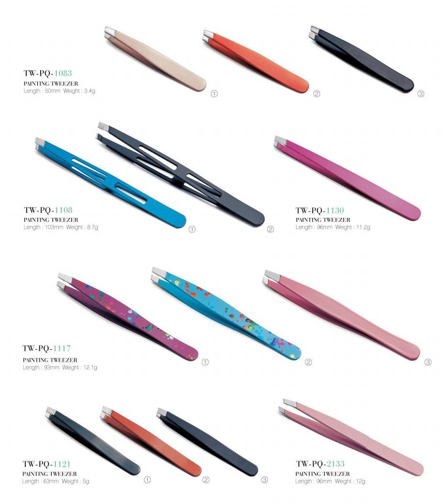 Professional Customized Precision Stainless Steel Eyebrow Tweezers