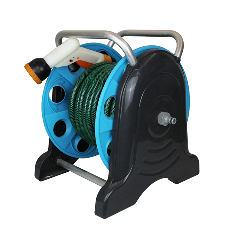 High-Quality Hand Crank Garden Plastic Manual Irrigators Water Garden Hose Reel Cart