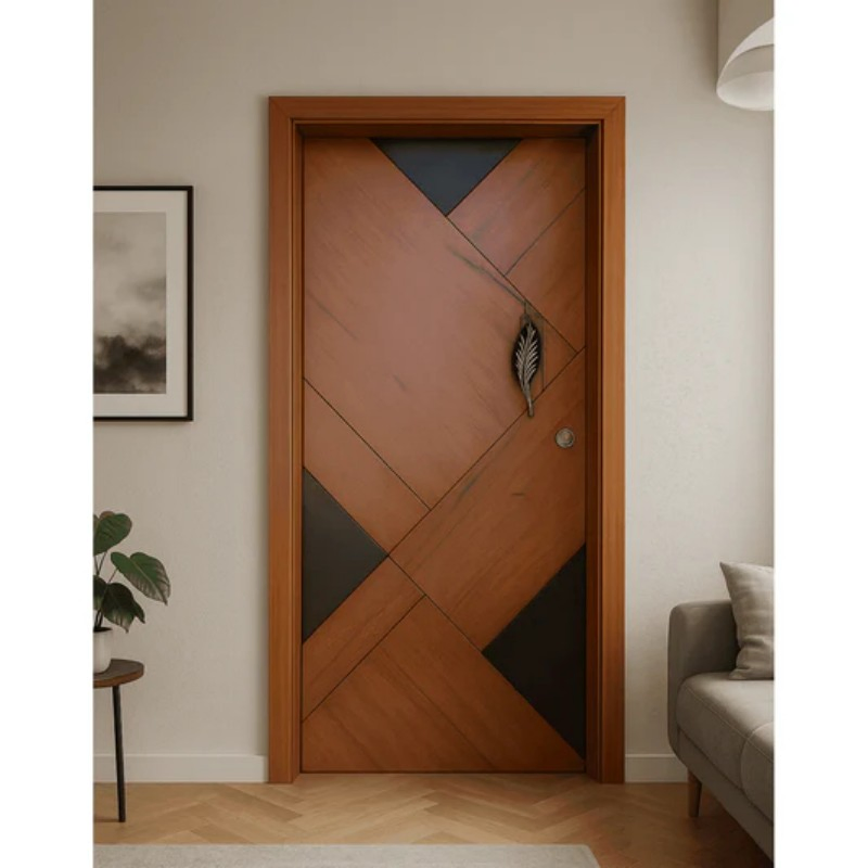 Fashionable Solid Wood Door with Unique Customized Sizes