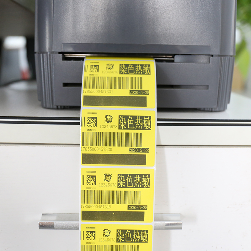 Large Roll Self-Adhesive Raw Material Dyed Top Direct Thermal Paper Self-Adhesive Label Sticker