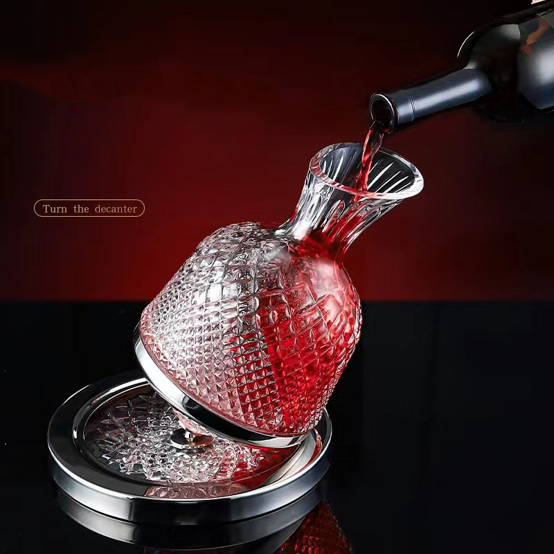 Popular Not Fall Down Wine Rotating Gyroscope Home Luxury Fast Wine Dispenser