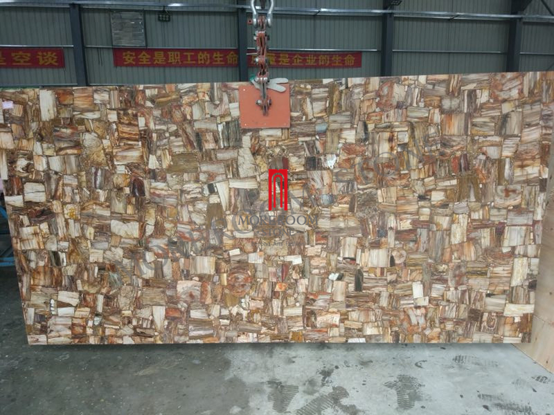 Gemstone Petrified Fossil Wood Stone Slab