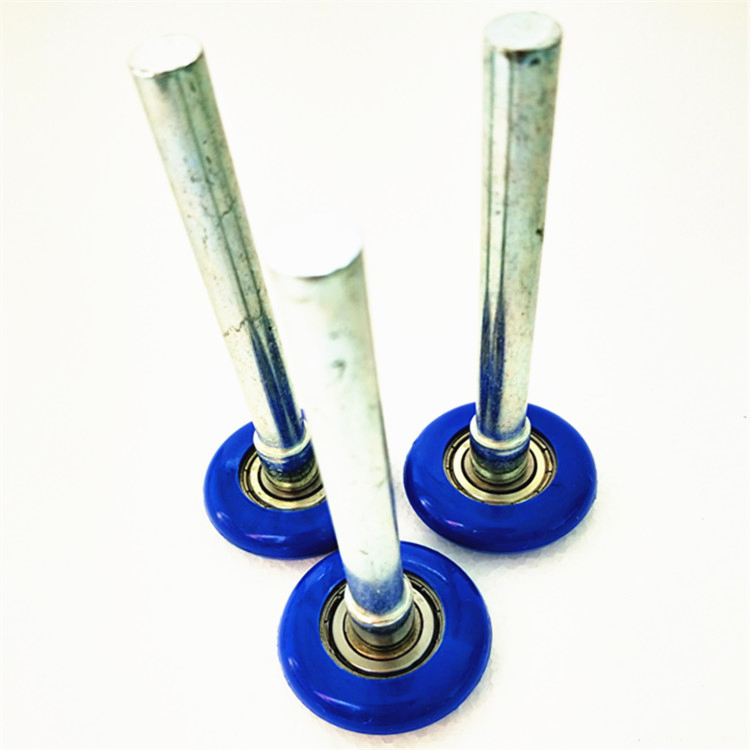 Blue 6200zz Bearing 46*190mm Garage Door Parts Nylon Roller