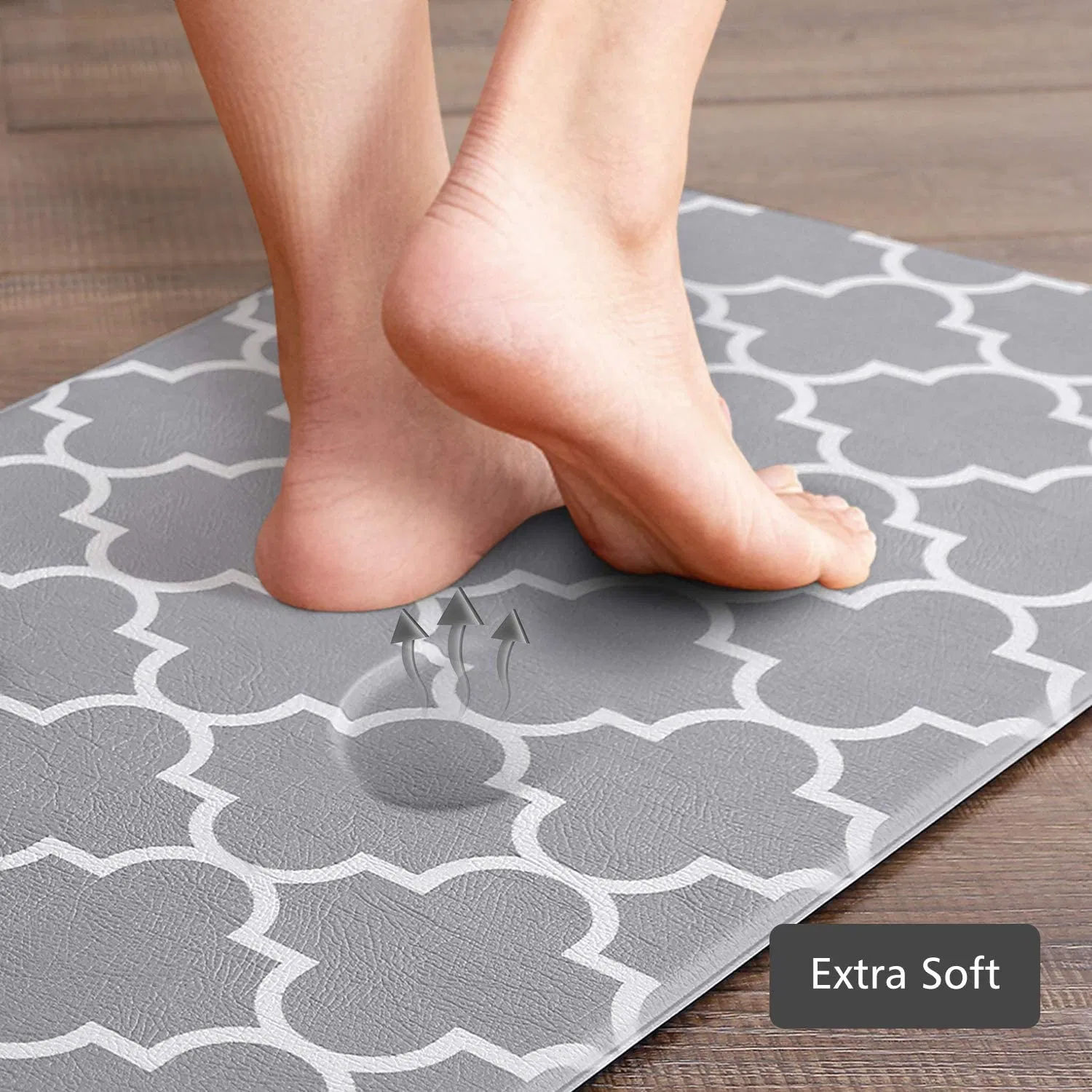 Factory Direct Household Hot Sale Anti Fatigue Washable Waterproof Non-Slip PVC Floor Foor Kitchen Mat Carpet Rug