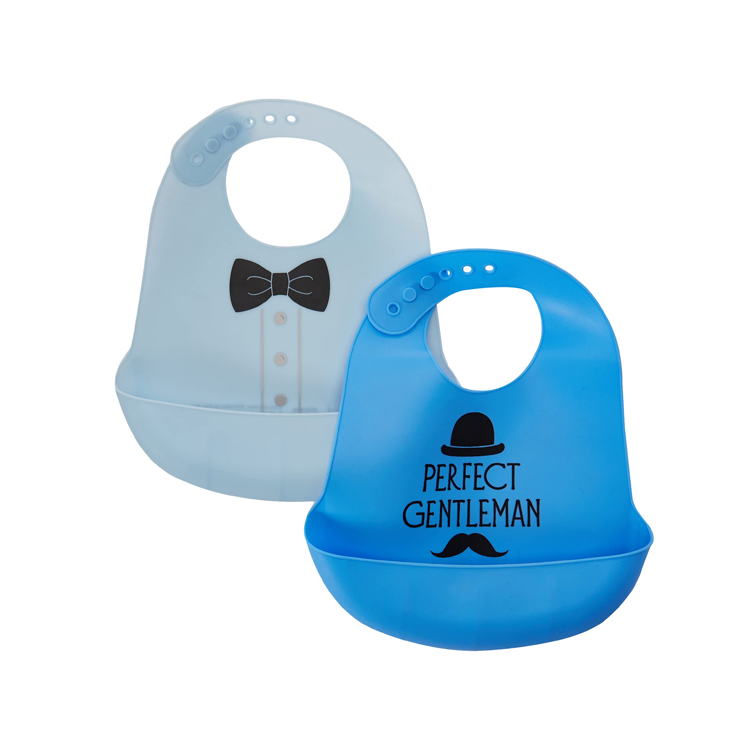 Soft and Adjustable Baby Feeding Bib Waterproof Silicone Baby Bib
