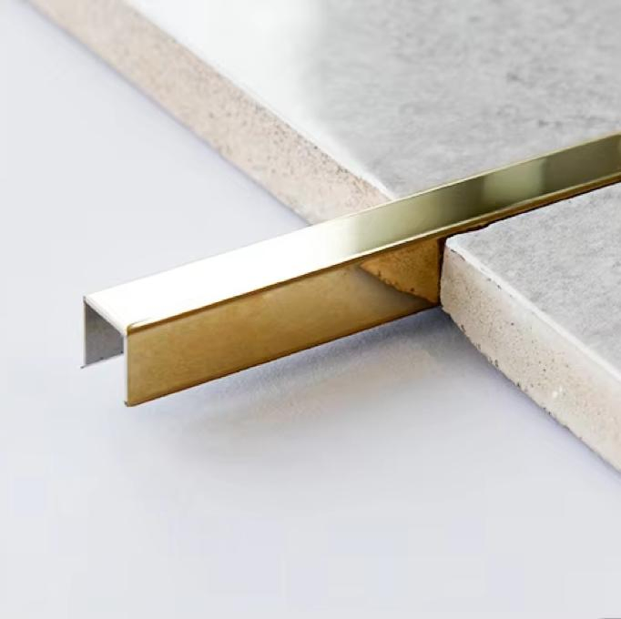 U Shaped Decorative Stainless Steel Tile U Trim/Strip/Profile/Patti for Stair Edging