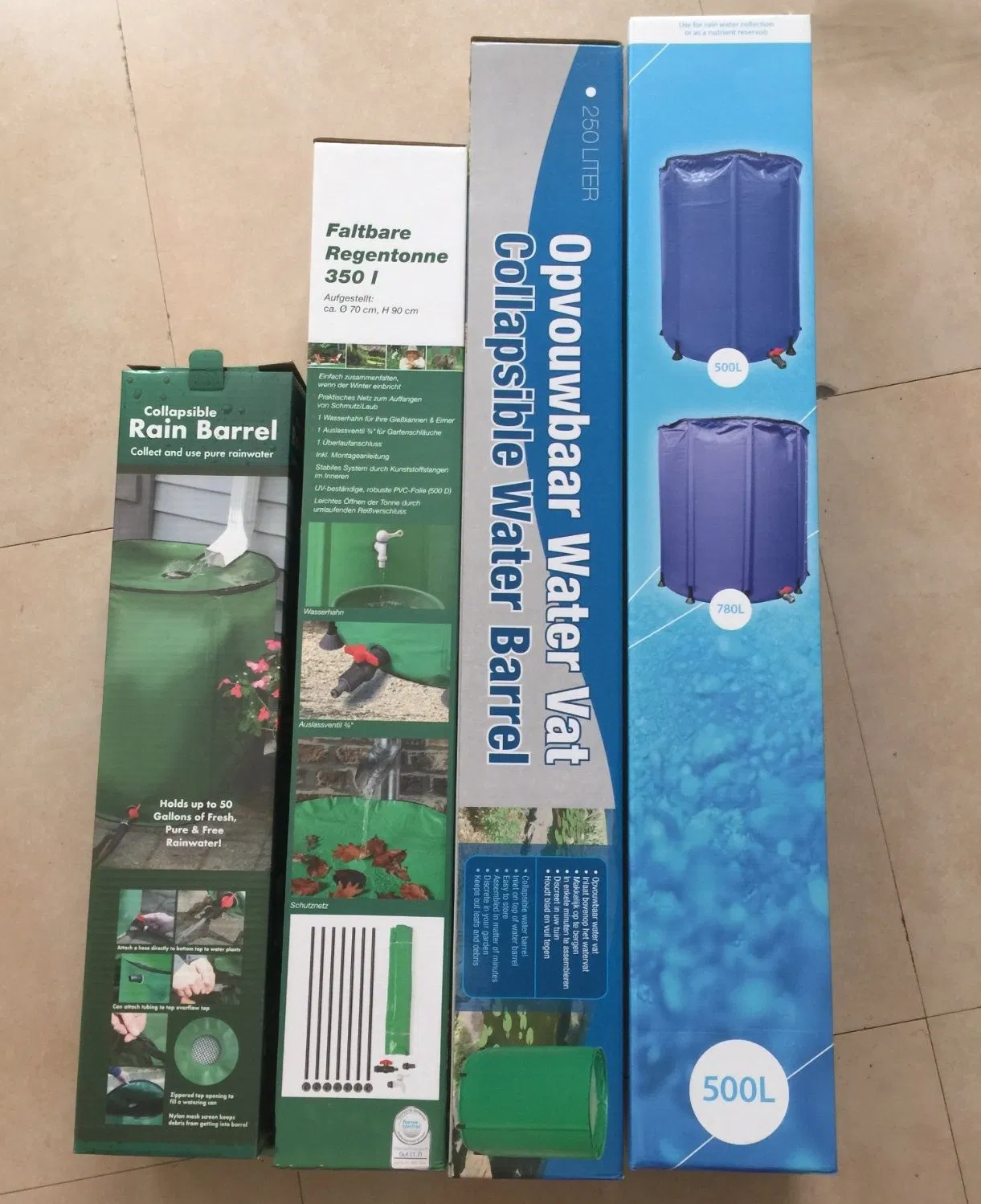 Best Seller Collapsible Heavy Duty PVC Rain Barrel Water Tank Portable Rain Barrel Flexitank