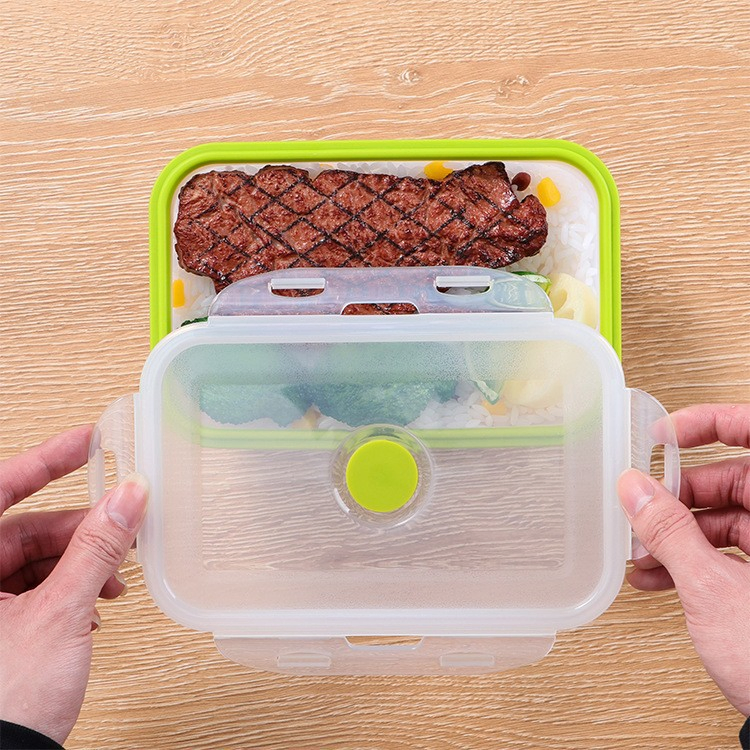Eco-Friendly Leak-Proof Silicone Lunch Box for Healthy Eating