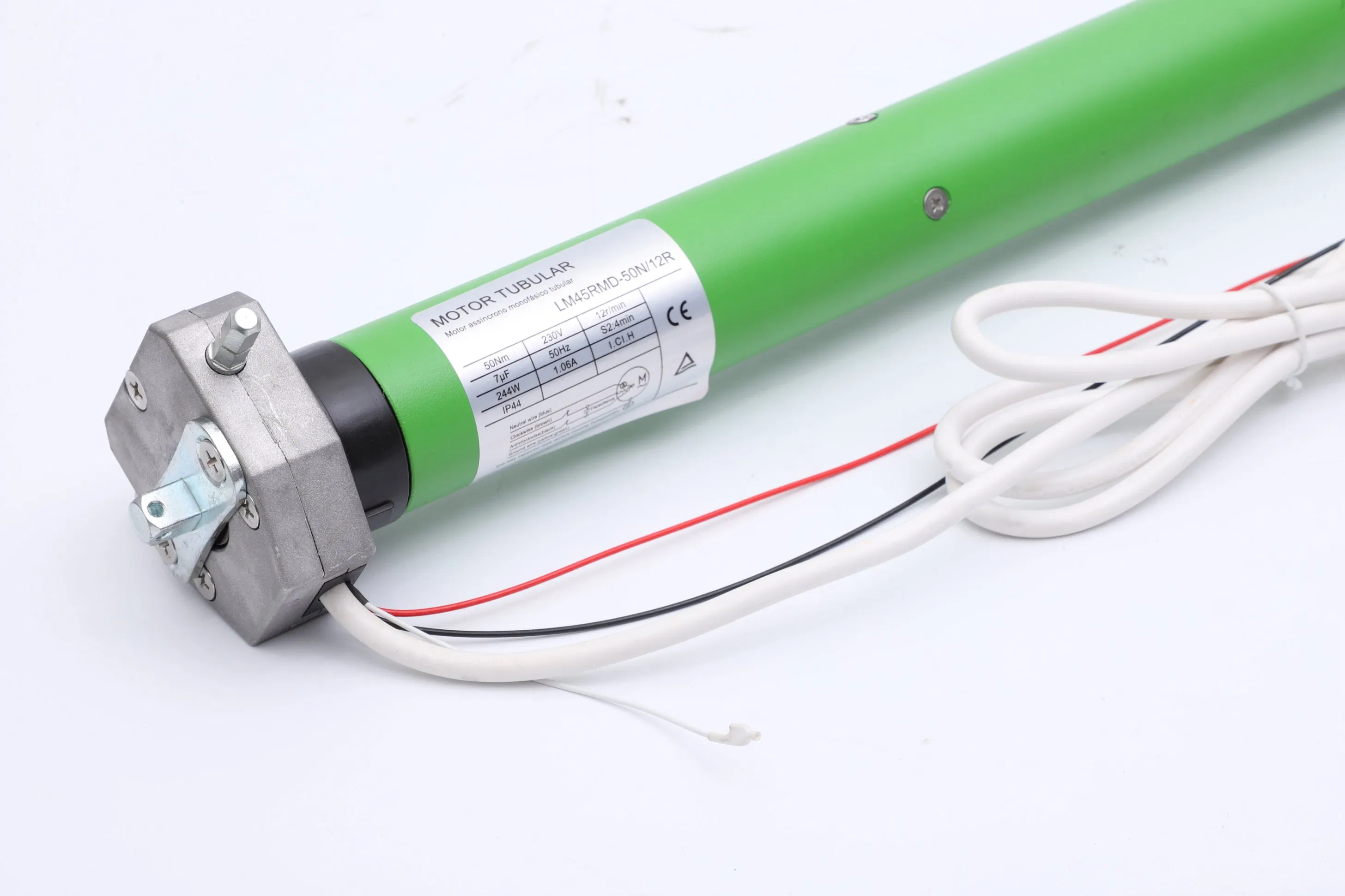 Space-Saving 45mm Tubular Motor with Light Built-in, Manual, and Illuminating