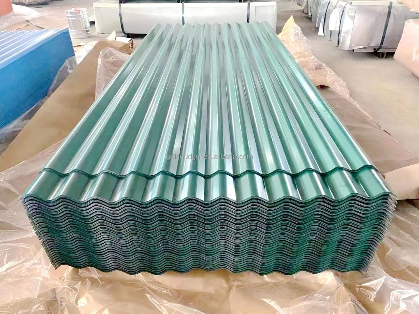 0.5mm Ral Color Steel Plate Galvanized PPGI Corrugated Roof Panel En Standard Color Steel Tile Manufacturer