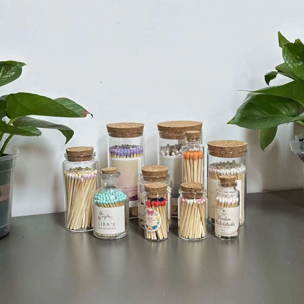 Premium Aromatherapy Candle Matches in Elegant Glass Bottles