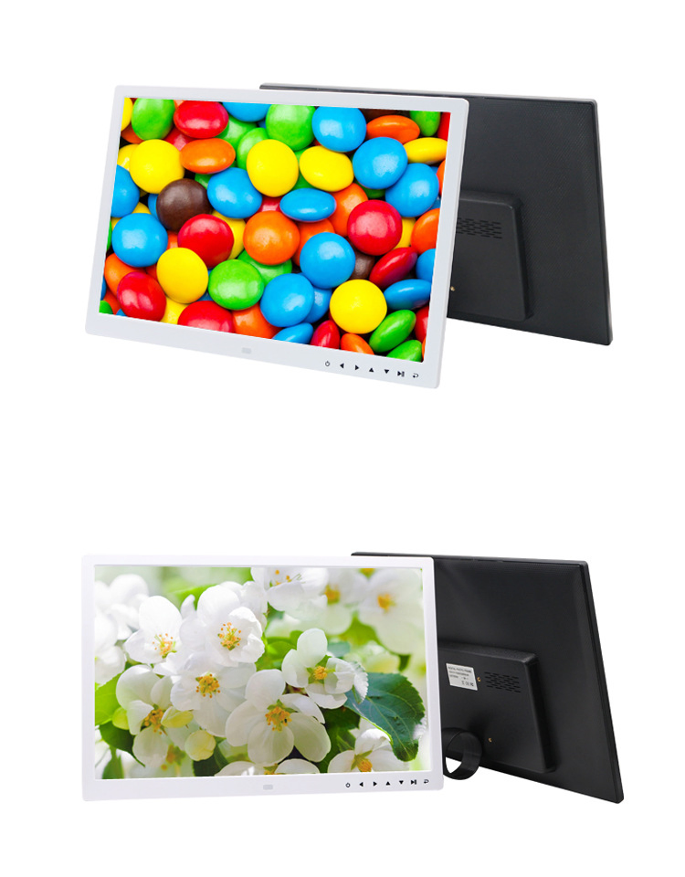 17-Inch AV-in HDMI-in 1080P HD Display Touch Button Control Digital Photo Frame
