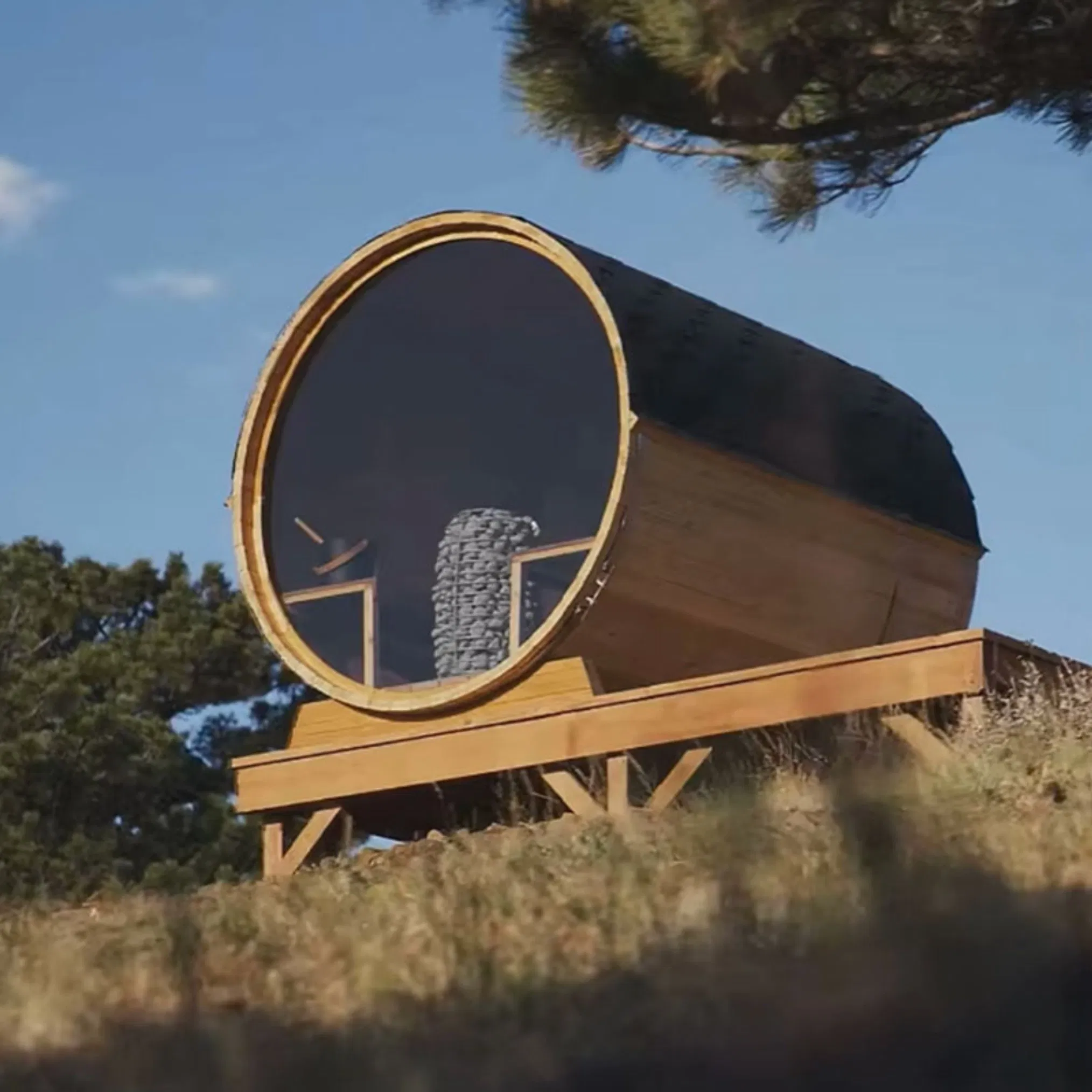 Уличная сауна Boda Premium Boyce из красного кедра