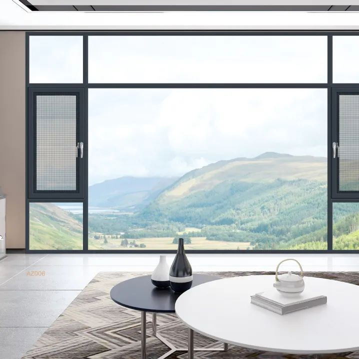 Corrosion Resistant Arch Window/Single Hung Window UPVC Mixed Mode Customization