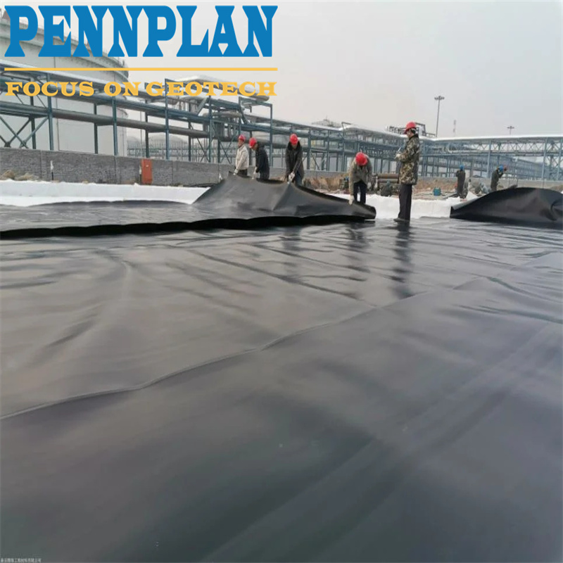 HDPE Geomembrane for Oil Field Petroleum Station for to Middle East Iraq Iran Qatar Oman Turkey UAE Anti UV Long Durable Service 0.3mm~2.0mm Black Geomembrane