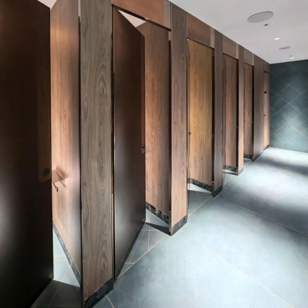 Scratch-Proof Debo Innovative Design High Pressure Laminate HPL Toilet Cubicles for Shopping Hall