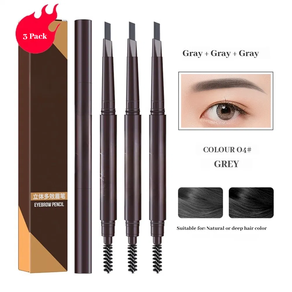 Spiral Mechanical Eyebrow Pencil with Micro Tip for Realistic Brows