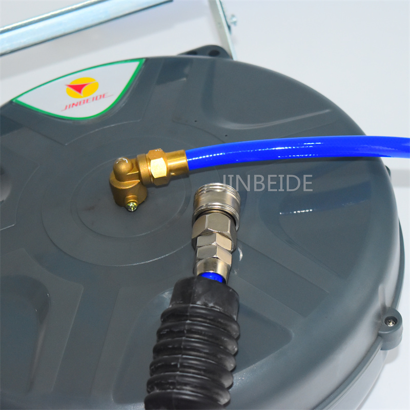 Factory 12 Meters Garden Hose Reel Retractable Auto Water Air Hose Reel Wall Mounted Portable Self Service Car Wash Equipment