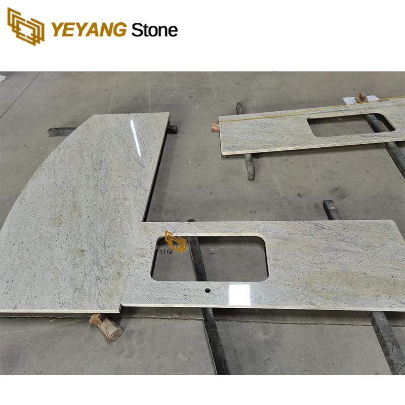 River White Granite Kitchen Island/Worktop Precut Granite Countertop Factory Building Material