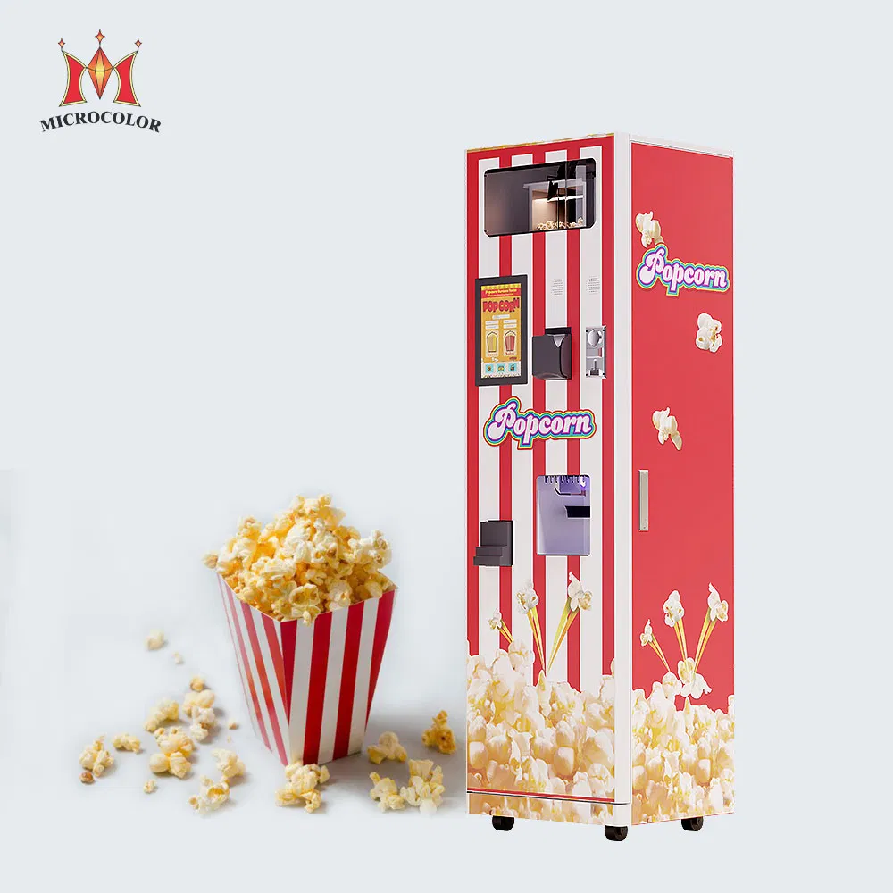 Snack Food Sweet Popcorn Machine Robot Intelligent Automatic Popcorn Vending Machine for Sale