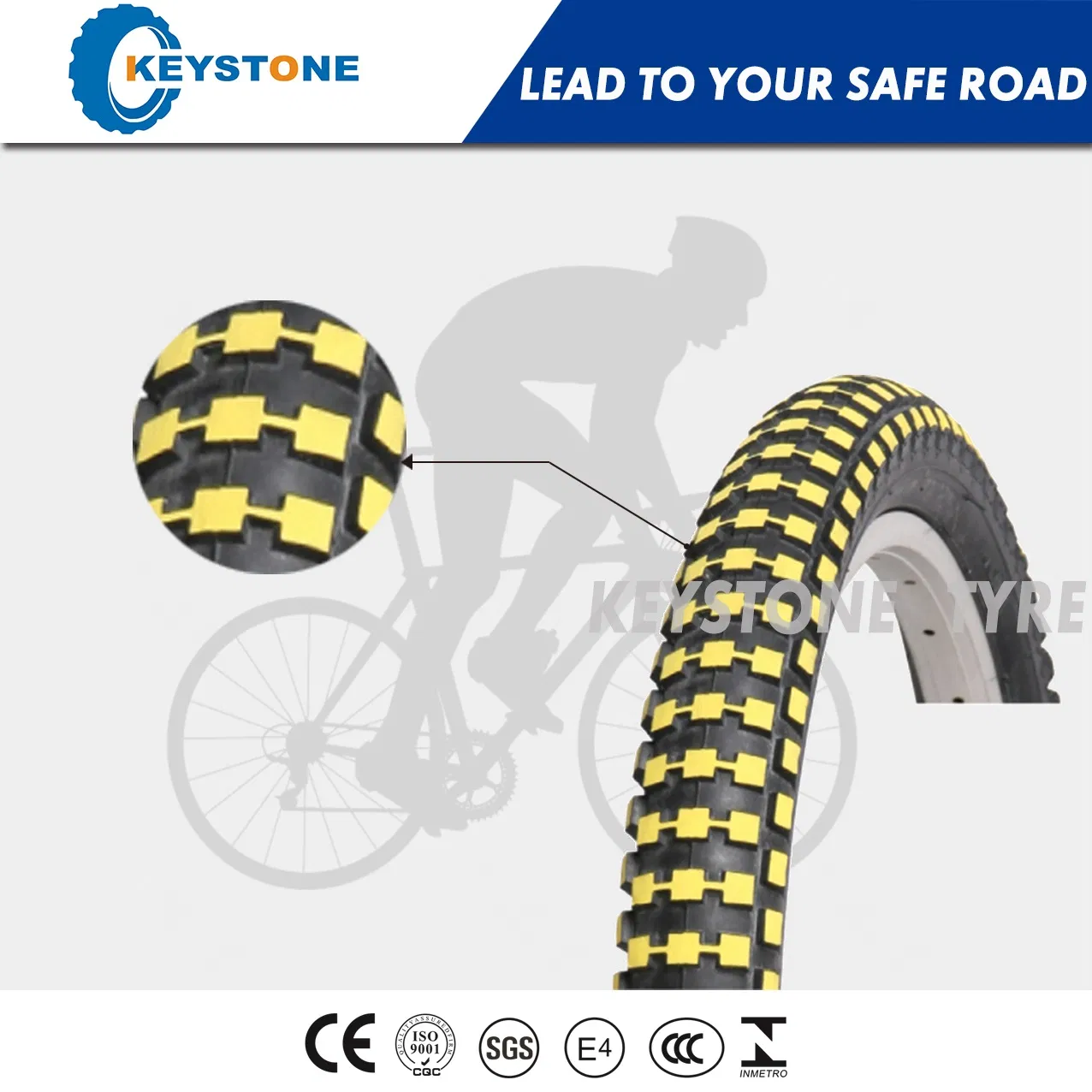 Велосипедная покрышка ECE Dual Compound для кросс-кантри 12x2.40/2.75