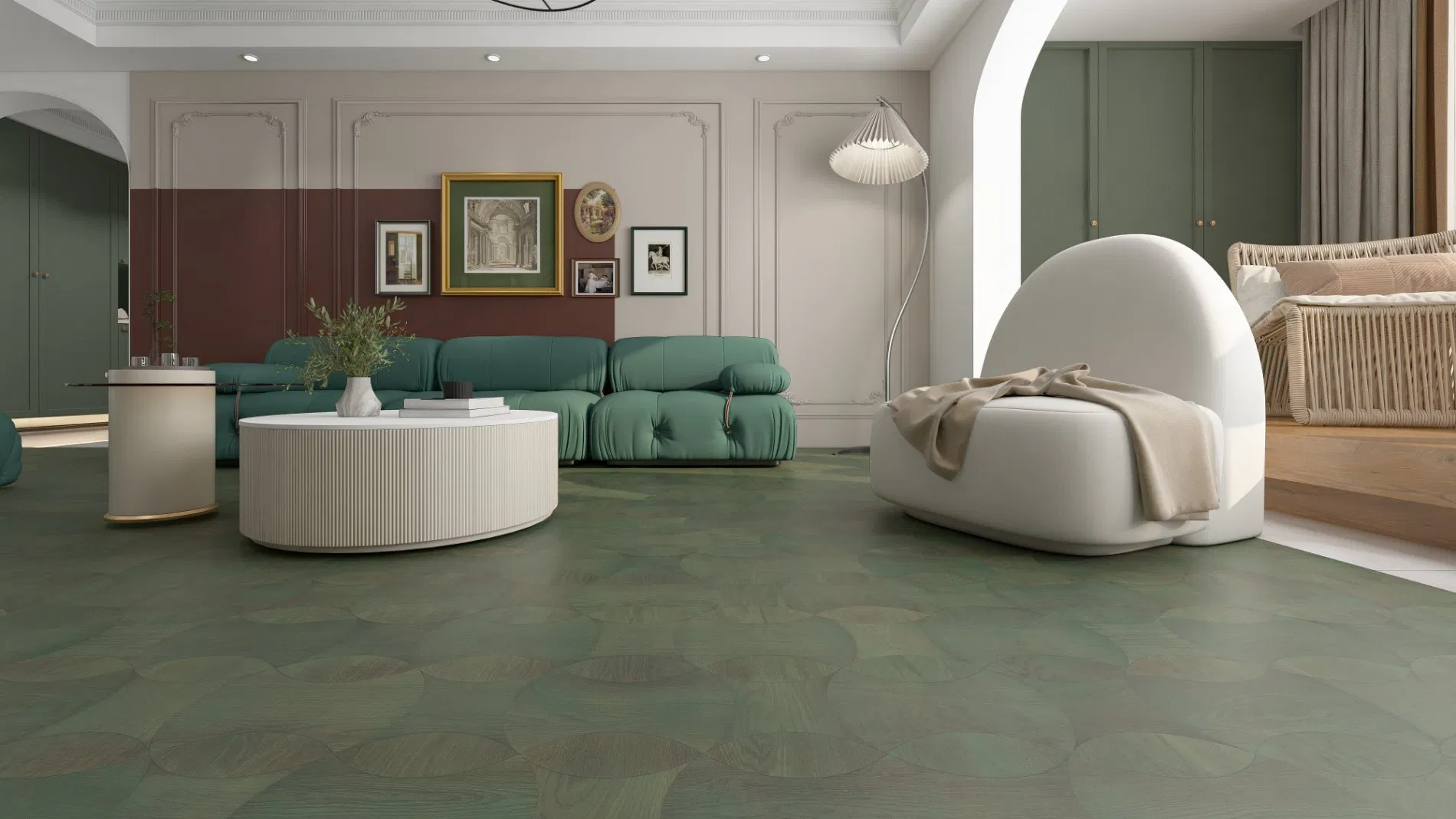 Contemporary Parquet Flooring - Engineered Wood Floor with Solid Wood Layers