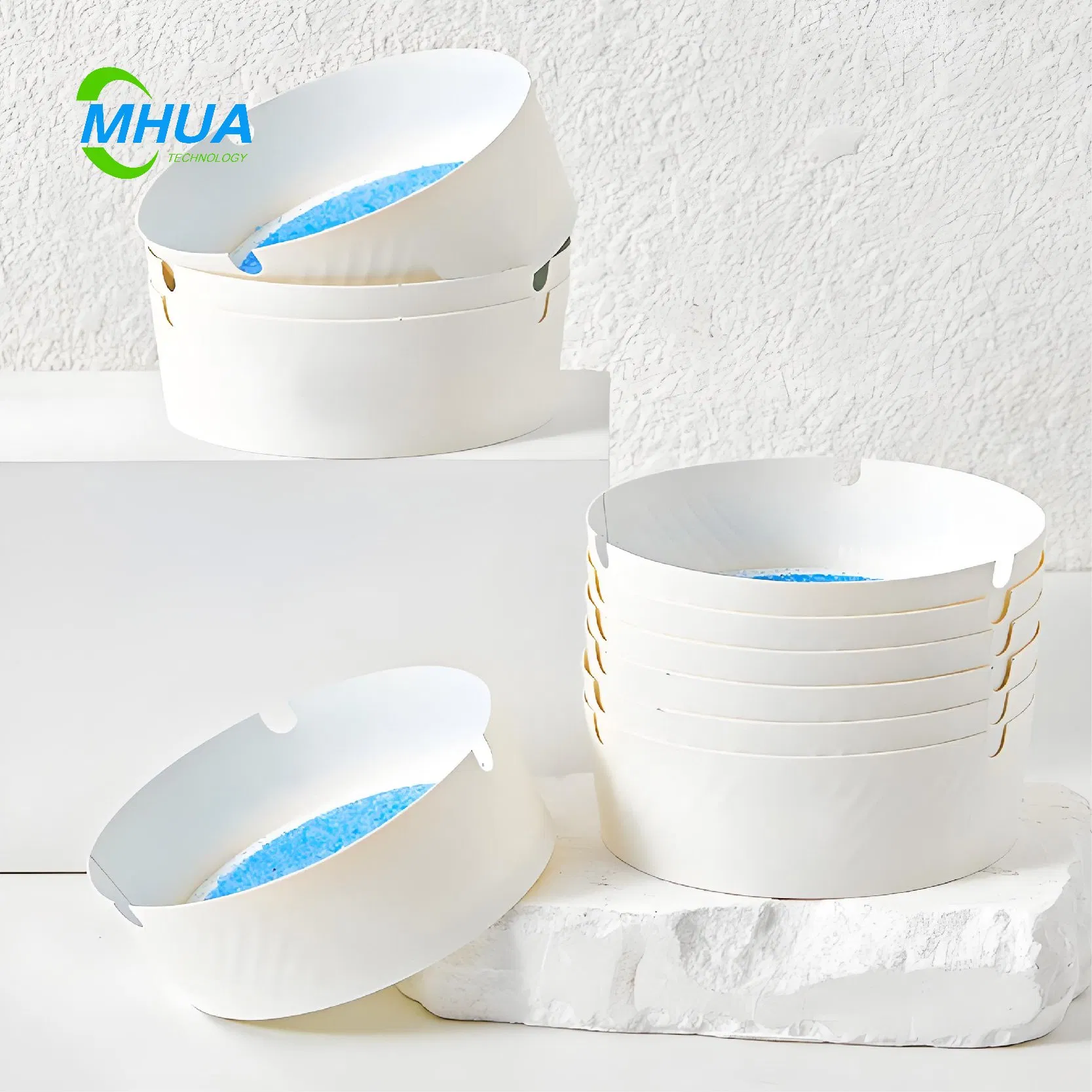 Water Foaming Self-Extinguishing Disposable Paper Ashtrays for Home Hotel and Car Use