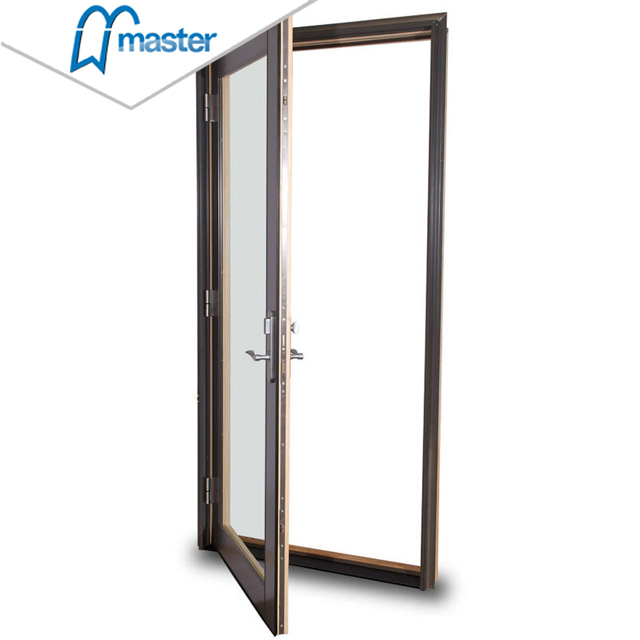 Simple Exterior Clear Glazed Window Swing Door