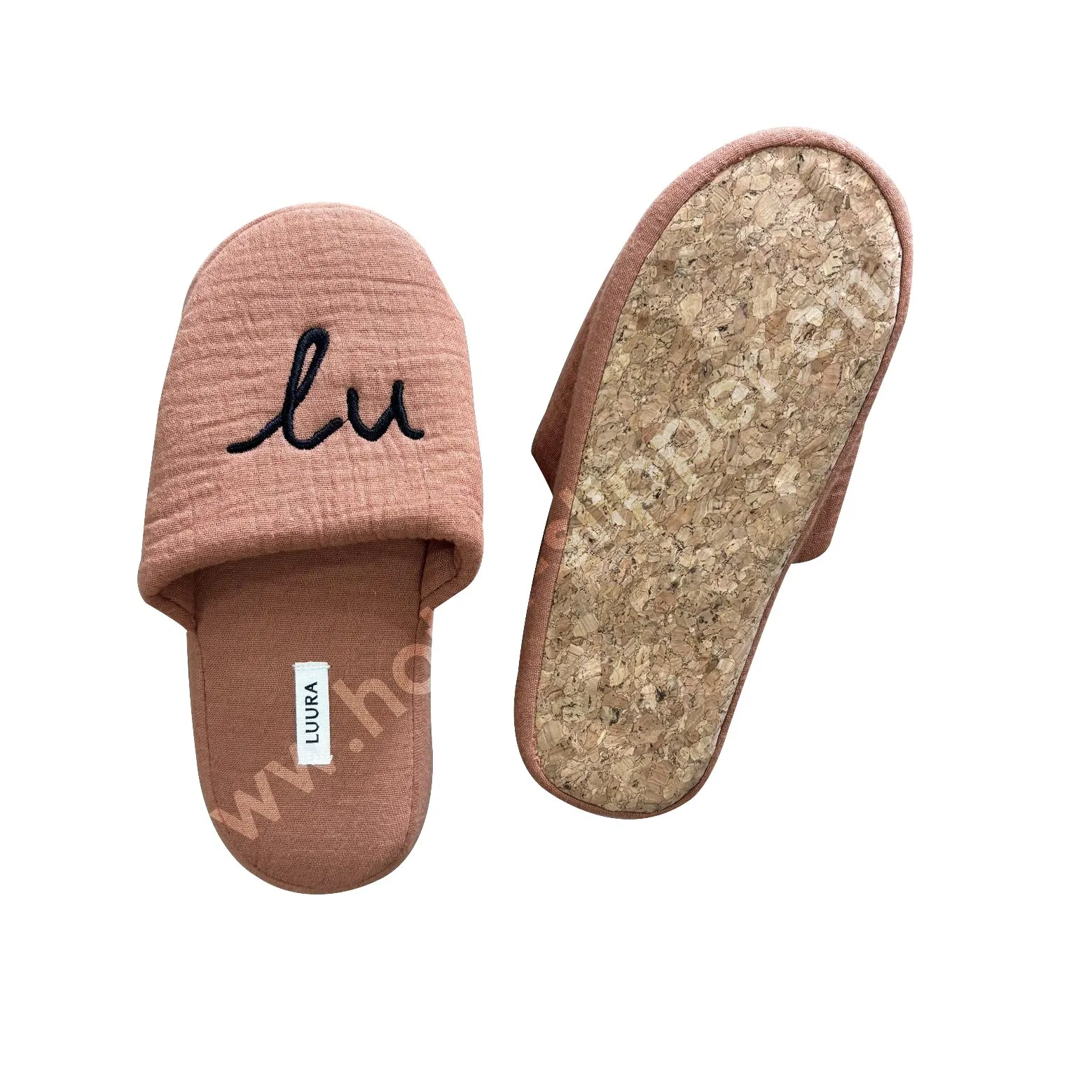 Premium Hotel Cotton Cloth Child Slippers Indoor Home Slipper with Cotton Bag