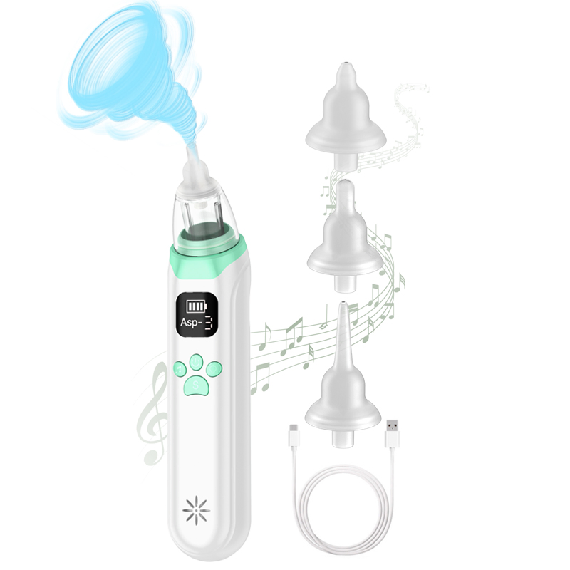 2025 Top-Rated Electric Baby Nasal Aspirator Waterproof Electric Nasal Aspirator with Soft Music