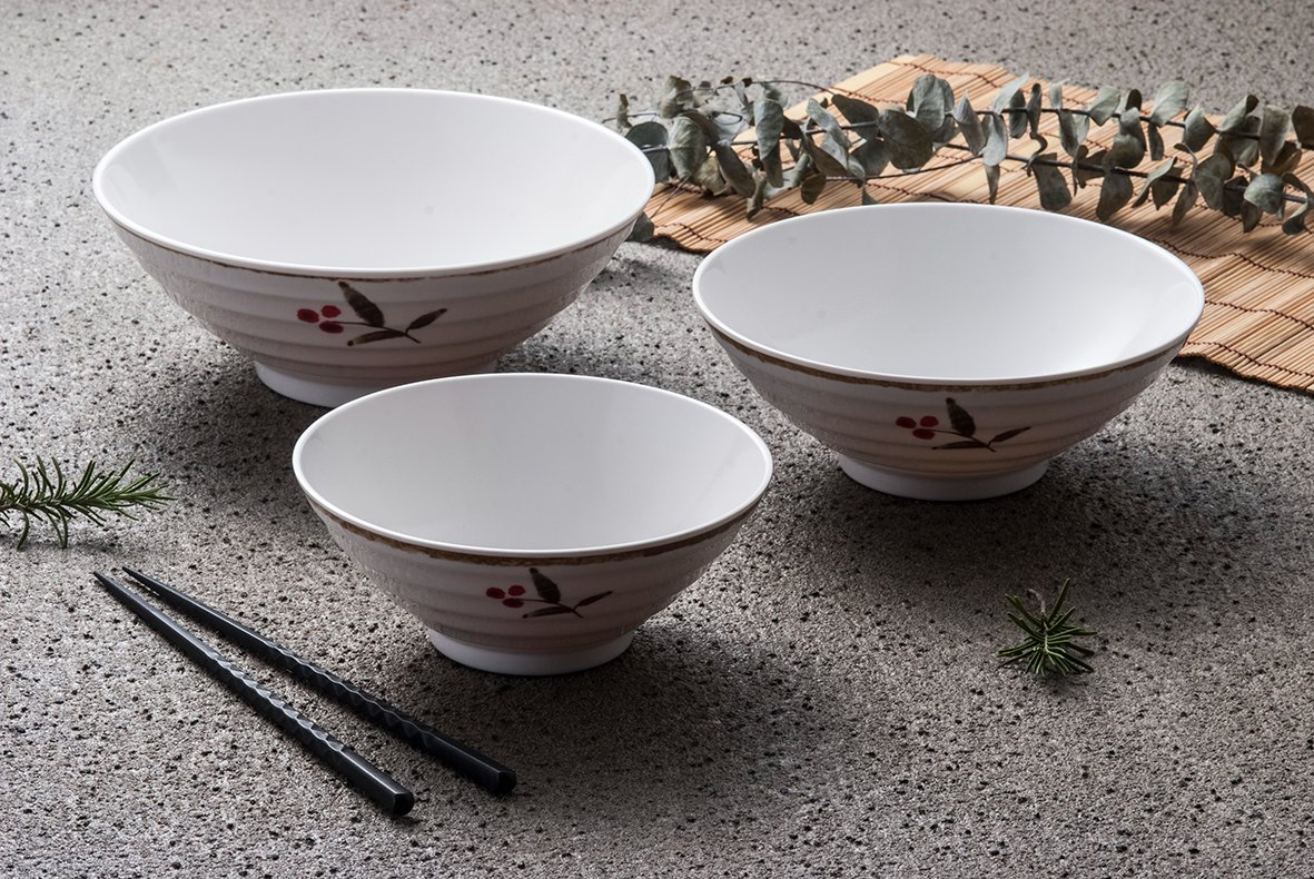 Classic Noodle Bowl Melamine Material Custom Bowl Japanese Noodle Bowl