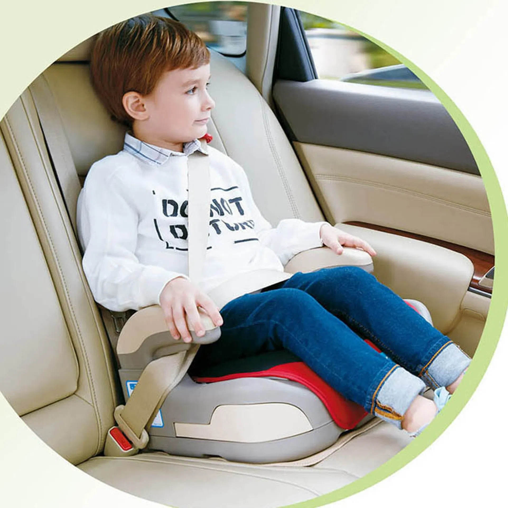 Turbobooster Backless Booster Car Seat Portable Car Booster Seat for Children