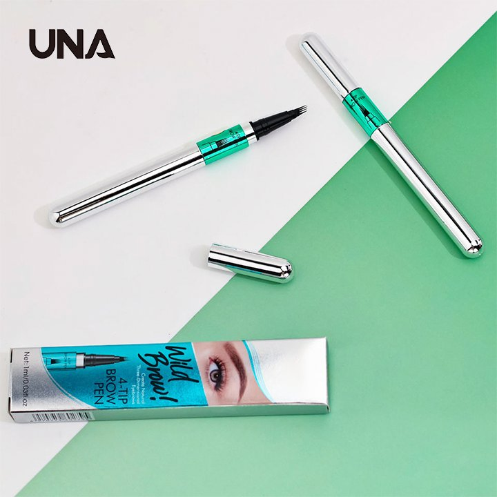 New 4 Fork Waterproof Long Lasting Eyebrow Private Label Custom Liquid Eyebrow Pen