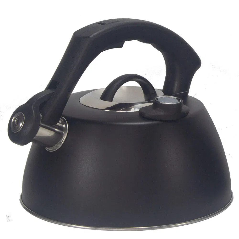 2.5/3.5 Litre Thermometer Metal Stainless Steel Whistling Tea Kettle, Induction Cooker and Gas Stove Use Metal Teapot