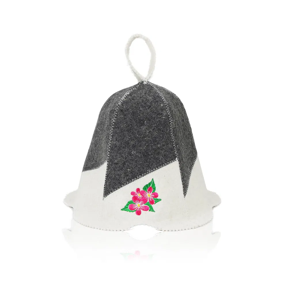 Wool Sauna Hat, Russian Wool Felt Bath Cap, Unisex Bathroom Sauna Accessories for Men Women