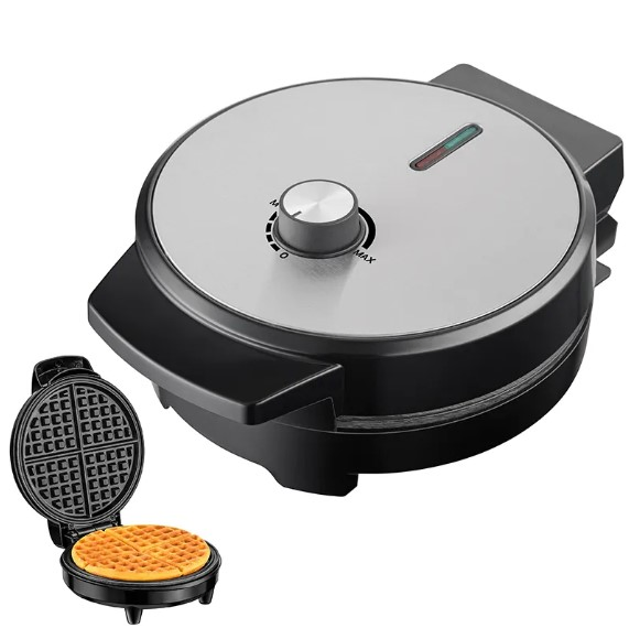 Home Nonstick Coating 5 Heart Shape Waffle Maker Electric Donut Pancake Maker with Temperature Control