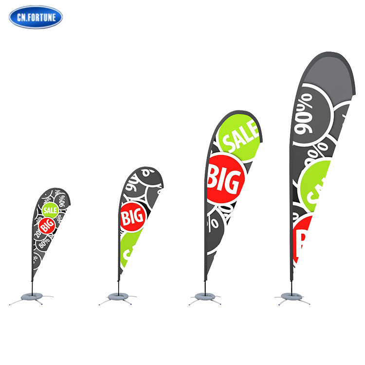 Display Stand Beach Flag Poles Teardrop Flag P Shape Feather Flag