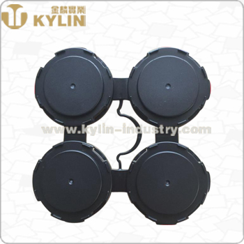 Metal 6pack Glass Cup Holder Bottle Carrier with Cmyk Printing