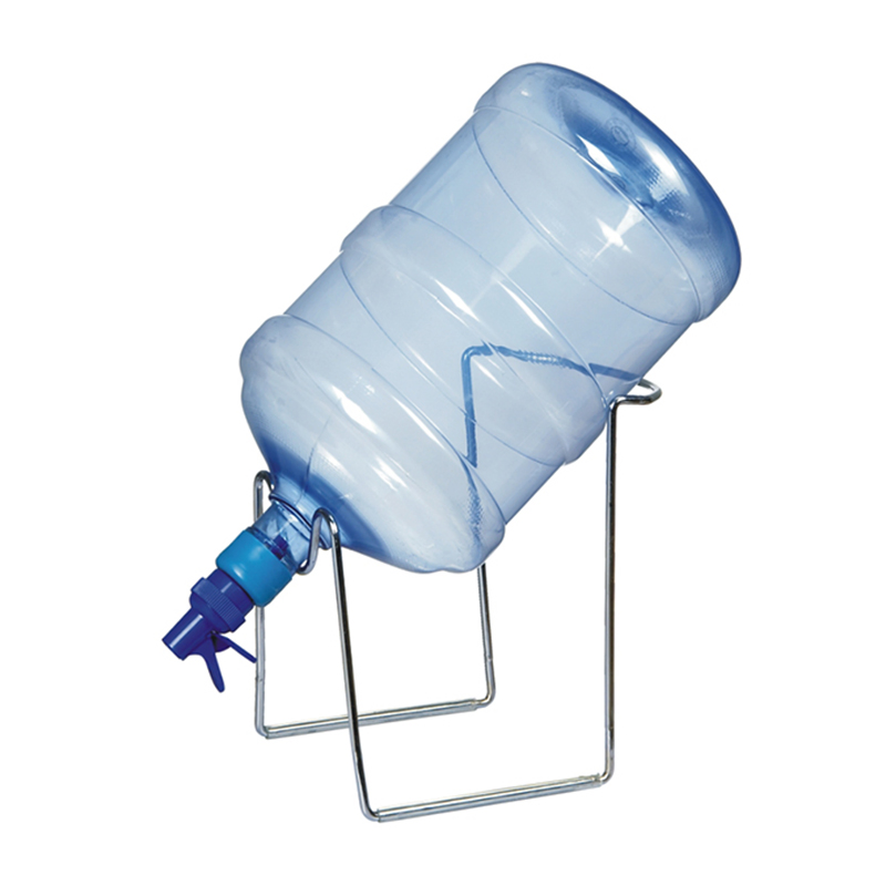 Gallon Bottled Water Metal Cradle with Plastic Valve for Home Dorms Kitchen