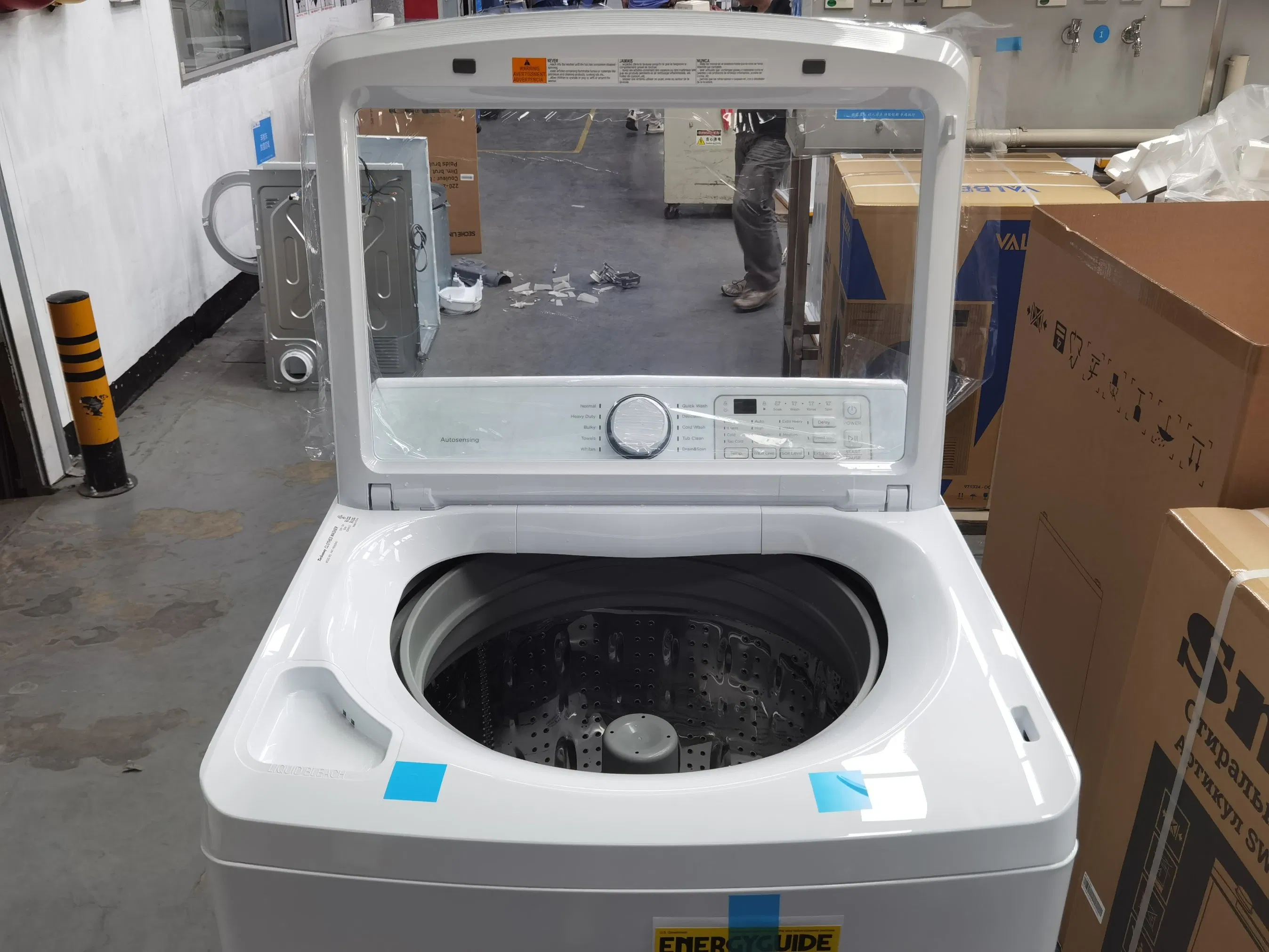 4.4cuft Transparent Door Top Loading Washing Machine Clothes for Us Market