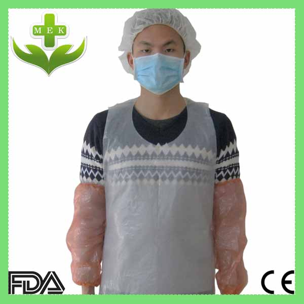 Hubei Disposable PE/CPE Plastic Apron Plastic Waterproof PVC Apron Factory
