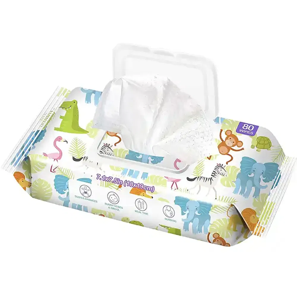 Factory Price 99.9% Water Based Wipes Hypoallergenic Sensitive Skin Unscented Baby Wipes