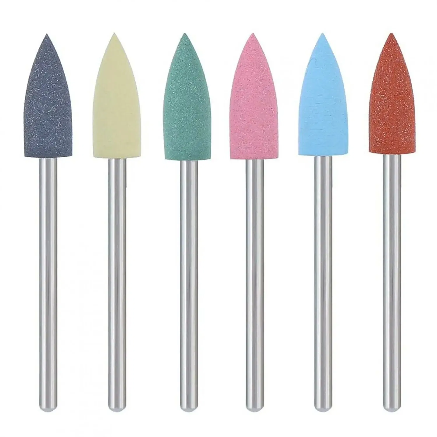 Silicone Nail Drill Bit Smooth Polishing Professional E File Nail Drill Bit Set Manicure Pedicure Tools