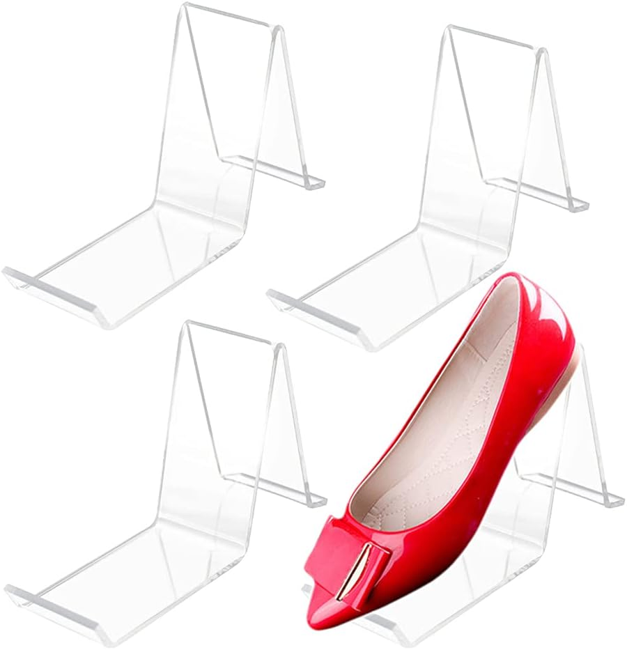 Customize Clear Acrylic Shoes Plexiglass Display Stand with UV Protection