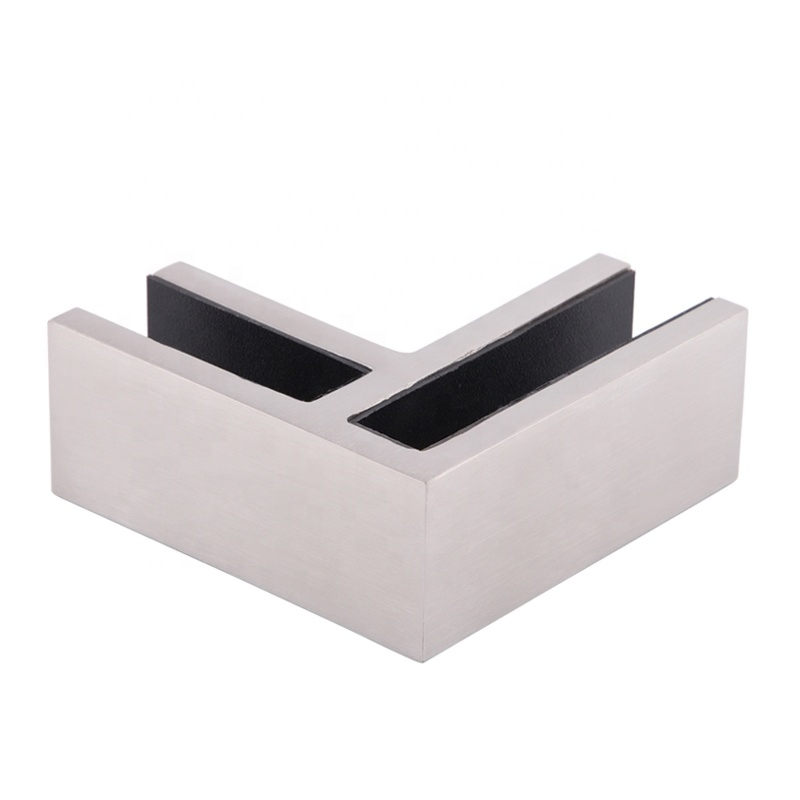 Low Price Sale of Stainless Steel 90 Degree Glass to Glass Clamp