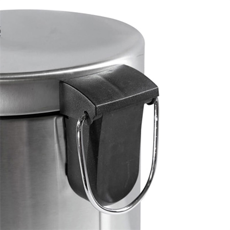 Stainless Steel Trash Waste Containers Garbage Bin with Slogan Stand