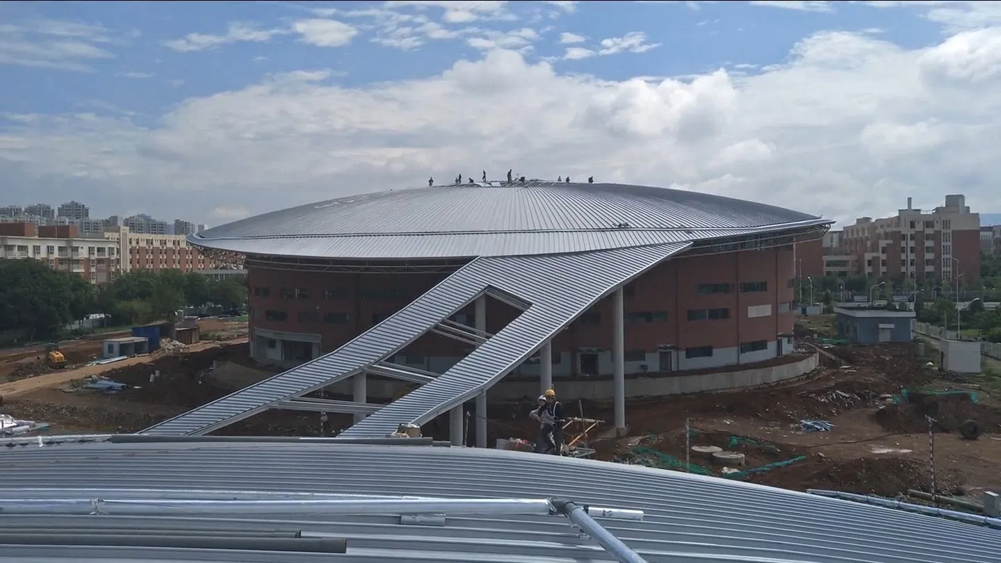 Metal Standing Seam Roofing, Facade, Cladding System for Convention & Exhibition Centre