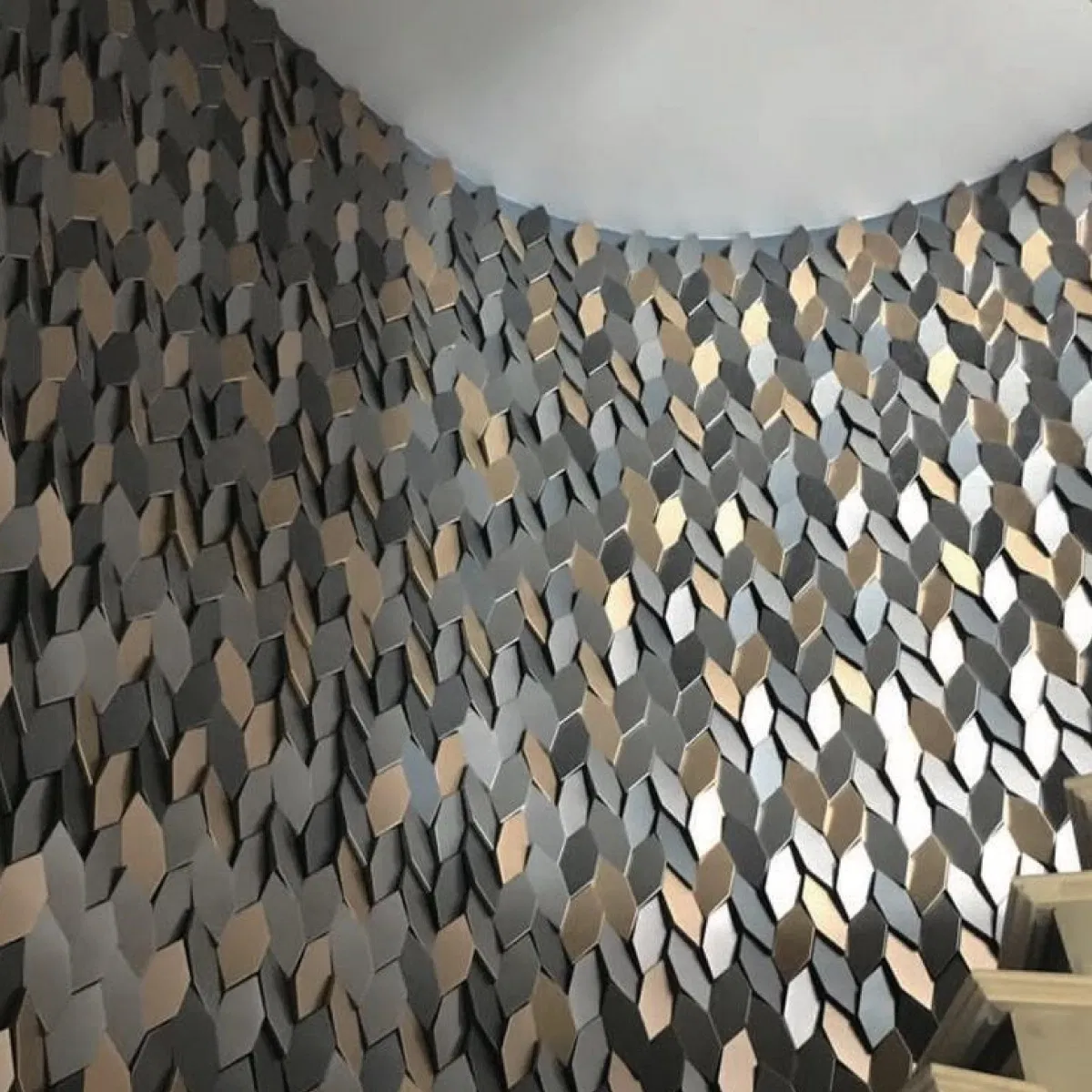 Wholesale Export 3D Uhpc Wall Decor Bricks Concrete Eco-Friendly for Shop Cafe Restaurant Indoor Outdoor Triangle 96*192*30mm