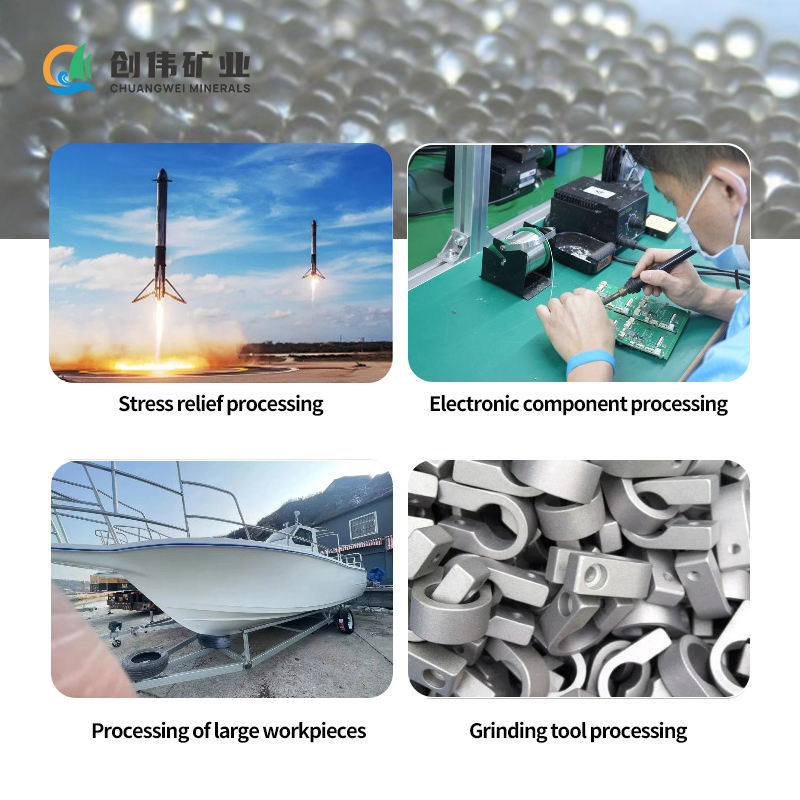 High-Performance White Glass Beads for Aerospace Engine Maintenance