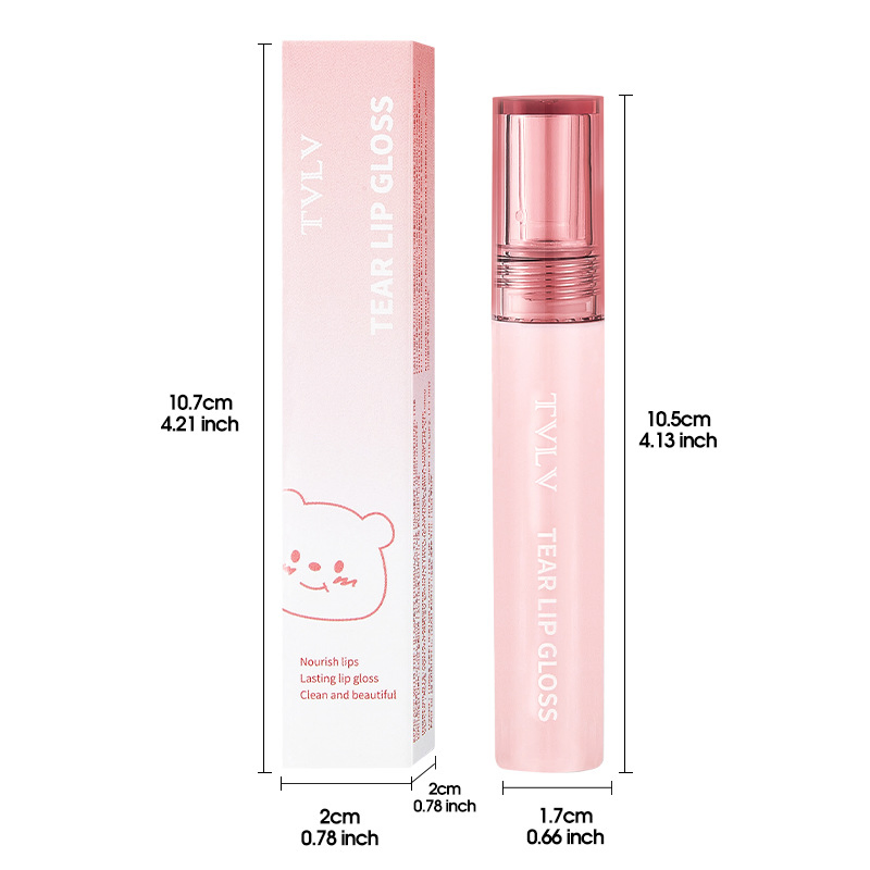 Waterproof Moisturizing Lip Color - Long-Lasting No-Spill Glaze